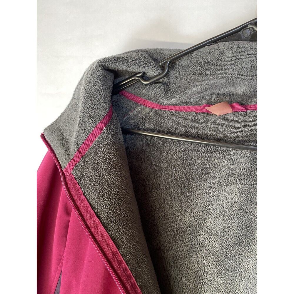 WMS Xersion Performancewear SZ XL Magenta/Pink Full Zip Soft Shell Hooded Jacket - Picture 11 of 12